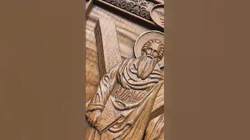 Андрей Первозванный/ Деревянная резная икона / Мастерская NEBOWOOD