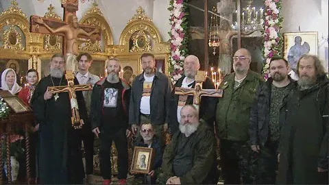 Крестный ход Святая Русь прошел с точной копией Небоявленного Креста из с.Годеново в с.Погост Крест.