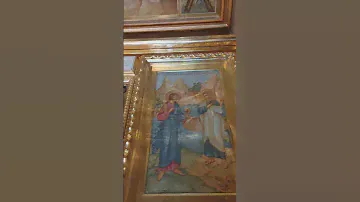 У ИКОНЫ СВЯТОГО АНДРЕЯ ПЕРВОЗВАННОГО В ЕЛОХОВСКОМ СОБОРЕ. Там же частица его мощей.Москва.21.07.2023