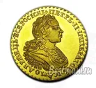 2 рубля 1727 года копии золотых монет Петра 2 Андрей Первозванный